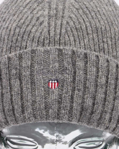Gant Wool Lined Beanie Dark Grey