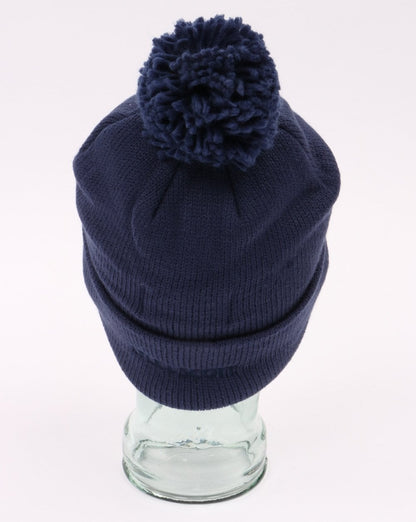 Lyle And Scott Bobble Hat Beanie Navy
