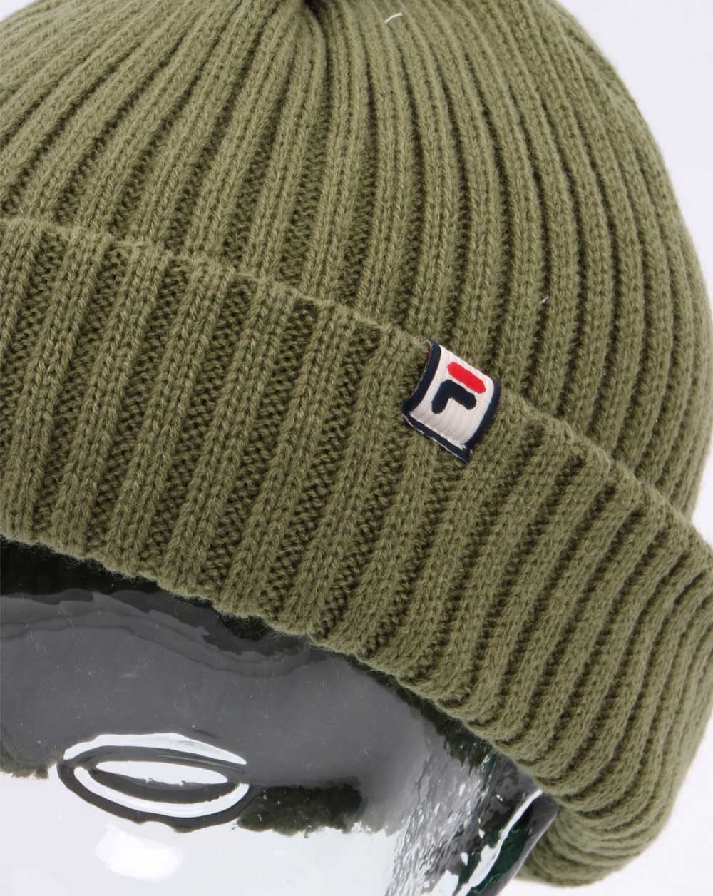Fila Vintage Ribbed Beanie Dusty Olive