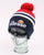 Ellesse Meddon Bobble Hat Beanie Red and Navy