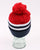 Ellesse Meddon Bobble Hat Beanie Red and Navy