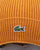 Lacoste Turn Up Ribbed Wool Beanie Mustard
