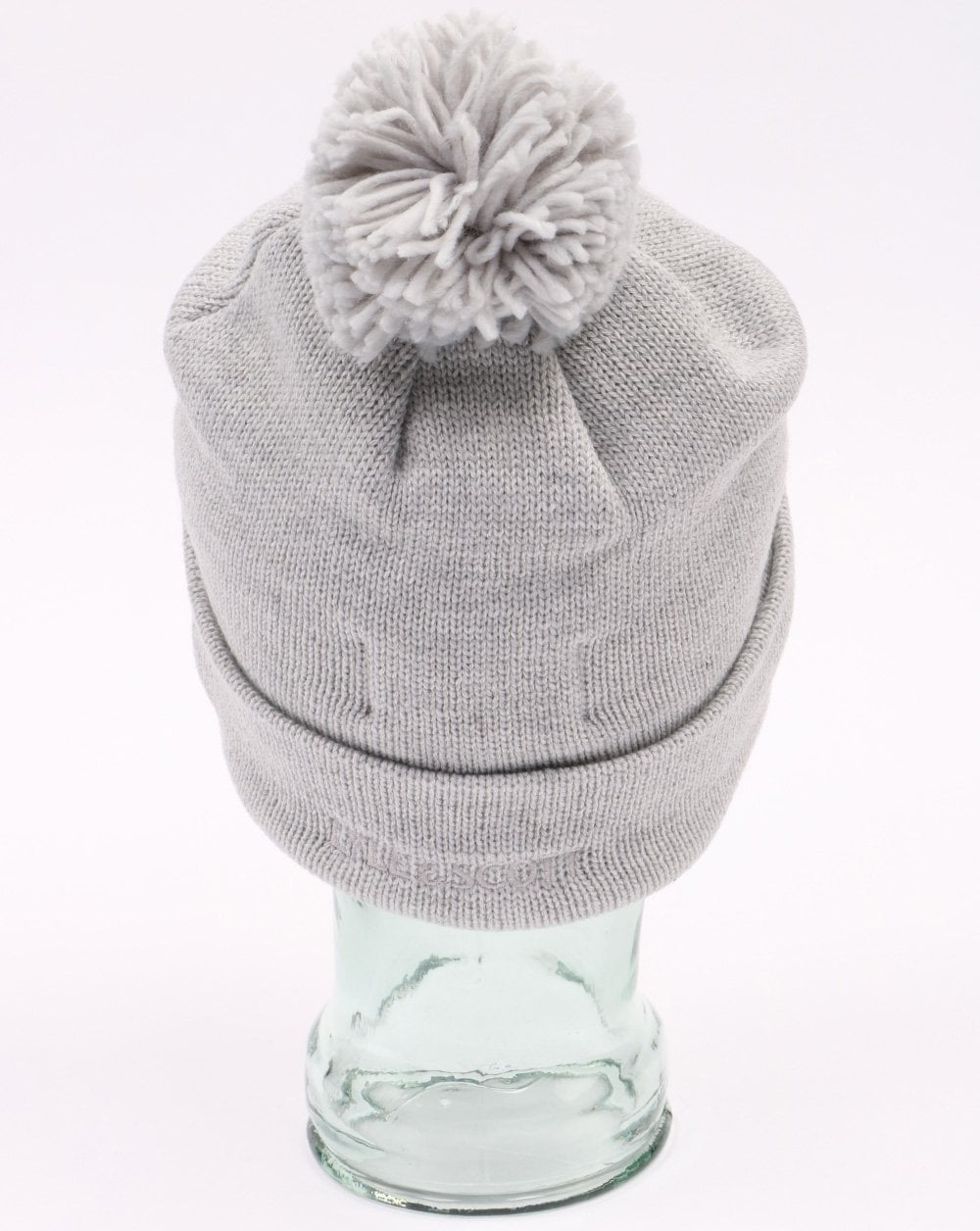 Lyle And Scott Bobble Hat Beanie Light Grey Marl