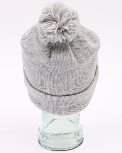 Lyle And Scott Bobble Hat Beanie Light Grey Marl