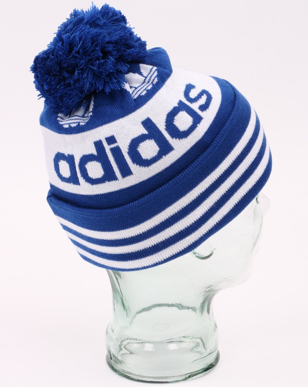 Adidas Originals Jacquard Bobble Hat Beanie Blue