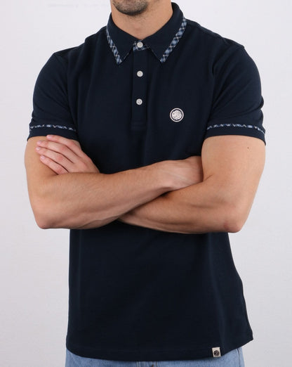 Pretty Green Cheadle Ganton Polo Shirt Blue