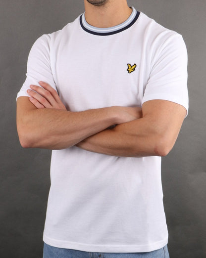 Lyle And Scott Multi Rib T-shirt White