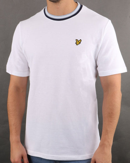 Lyle And Scott Multi Rib T-shirt White