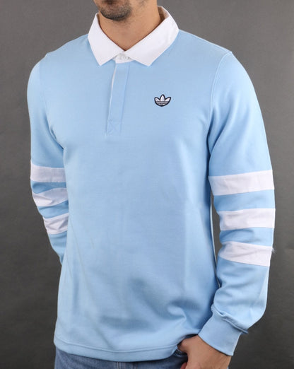 Adidas Originals Rugby Shirt Sky-White