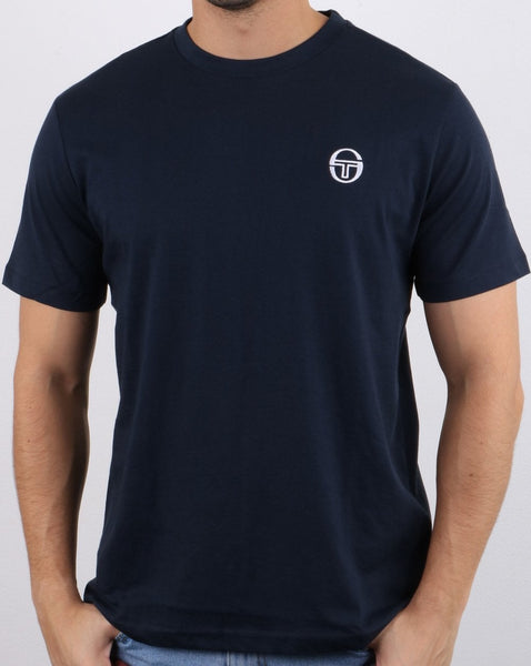 Sergio Tacchini Essentials T Shirt Navy/White