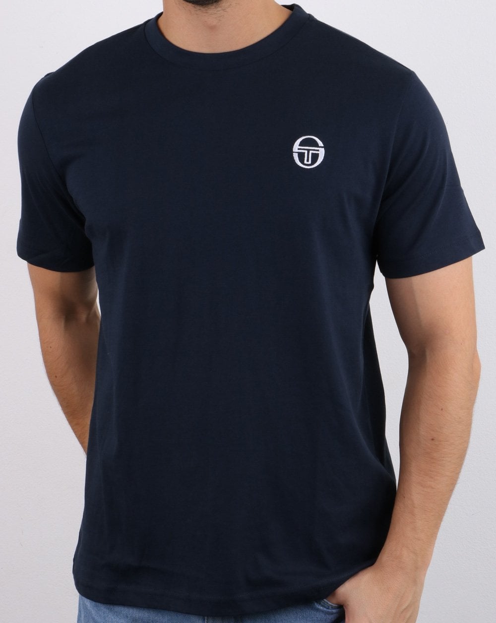 Sergio Tacchini Essentials T Shirt Navy/White