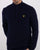Lyle And Scott Quarter Zip Funnel Neck Jumper Dark Navy