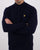 Lyle And Scott Quarter Zip Funnel Neck Jumper Dark Navy