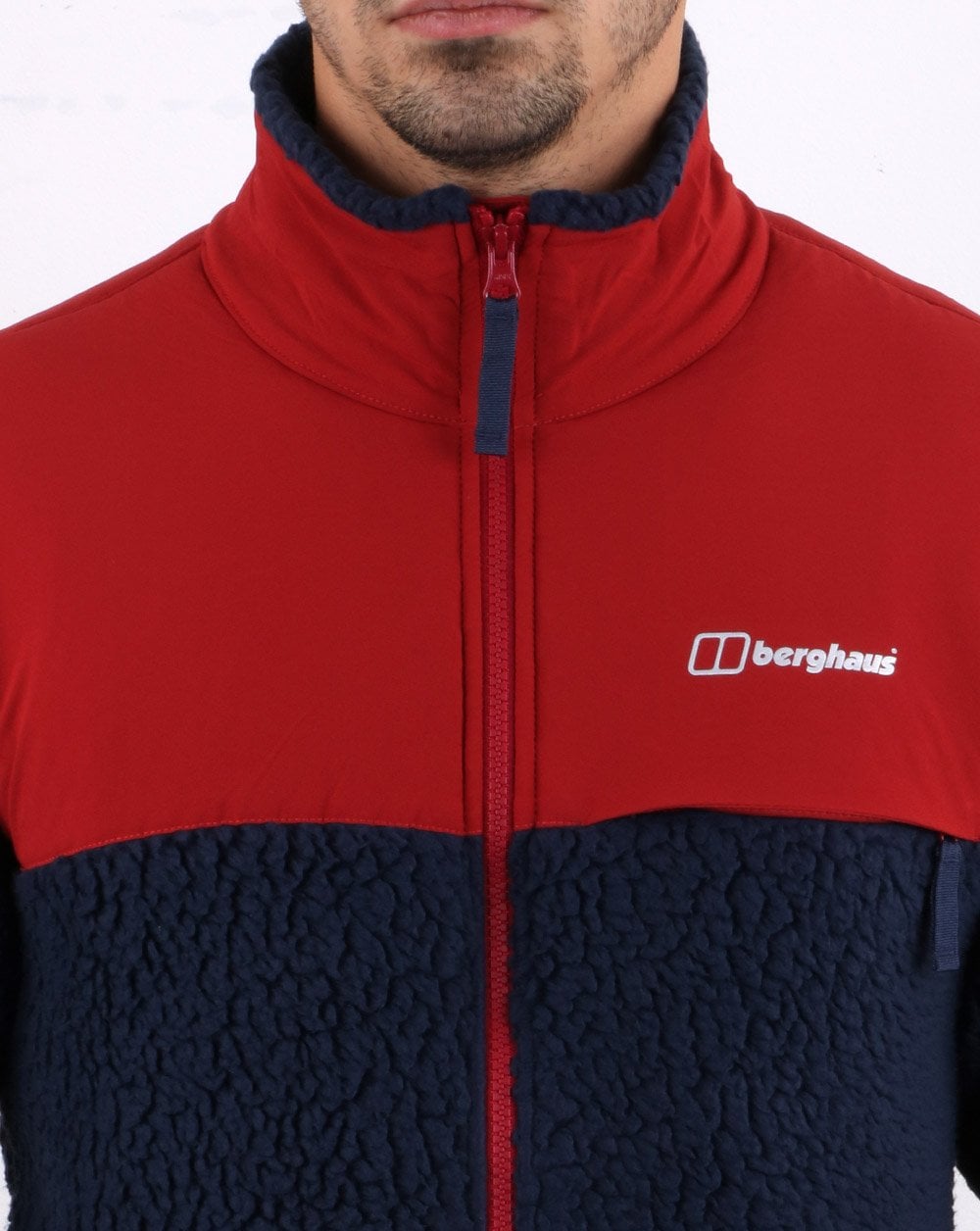 Berghaus Syker Fleece Jacket Navy/Red