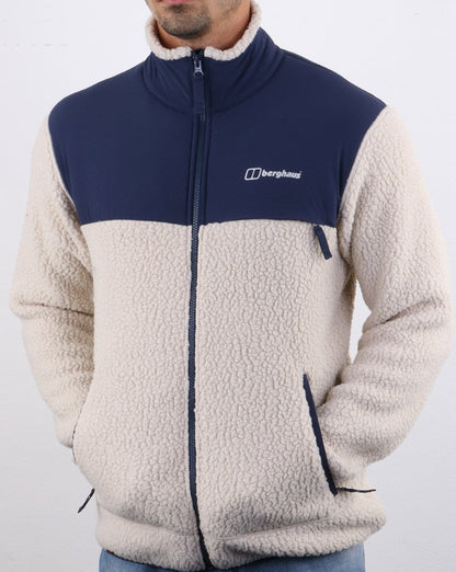 Berghaus Syker Fleece Jacket Oatmeal/Navy