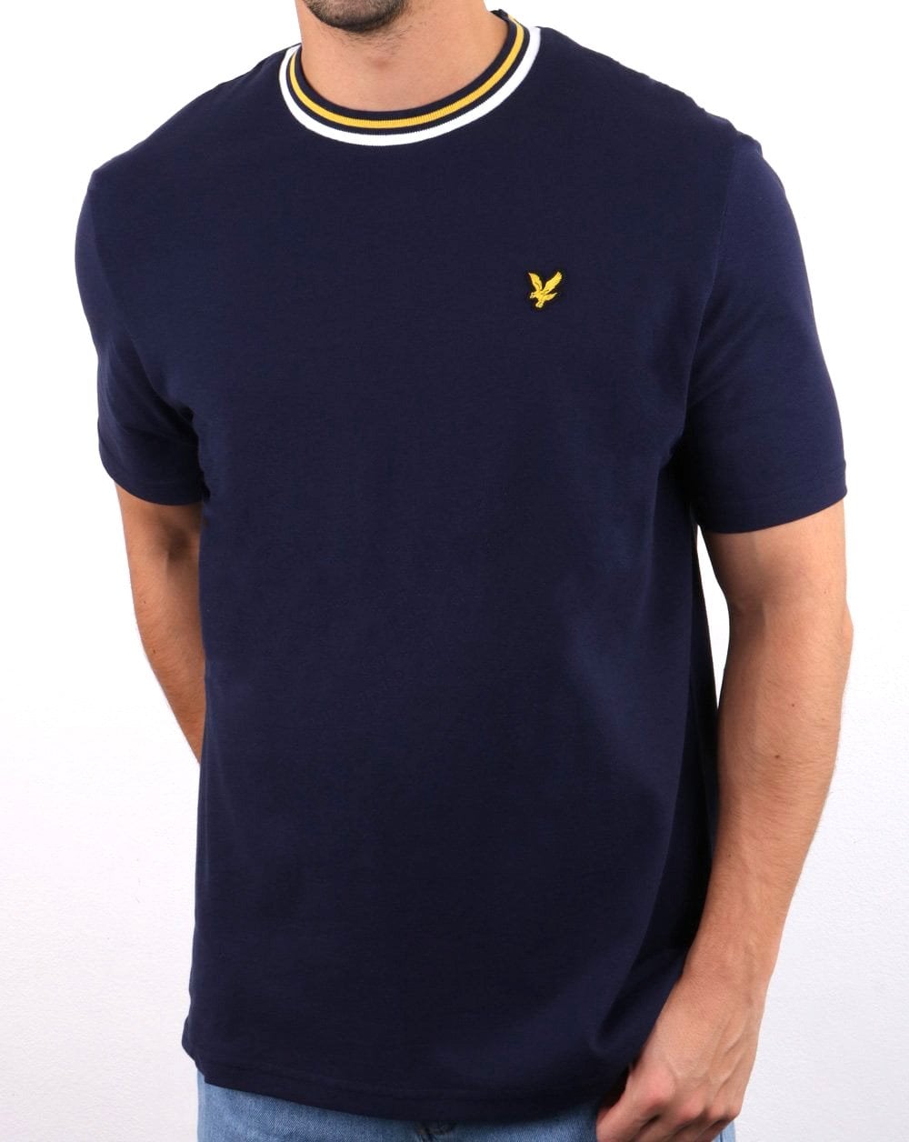 Lyle And Scott Multi Rib T-shirt Navy
