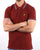 Lyle And Scott Tipped Slim Fit Polo Shirt Claret/Sky Blue