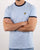 Lyle And Scott Ringer T Shirt Sky Blue/Navy