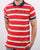 Ellesse Duo Stripe Polo Shirt Red