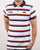 Ellesse Dual Stripe Polo Shirt White