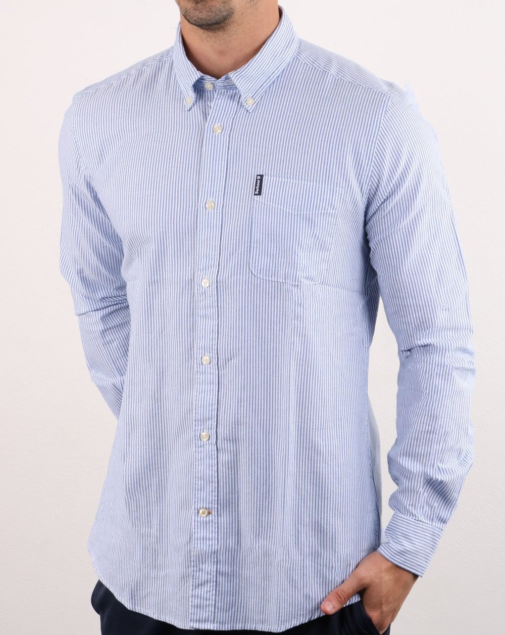 Barbour Stripe Shirt Blue