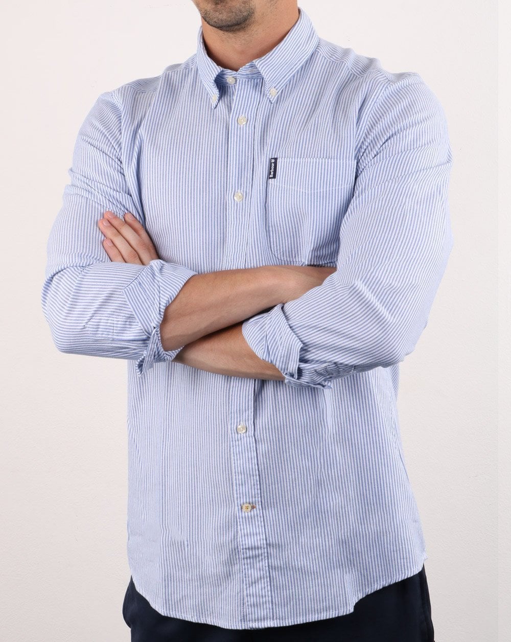 Barbour Stripe Shirt Blue