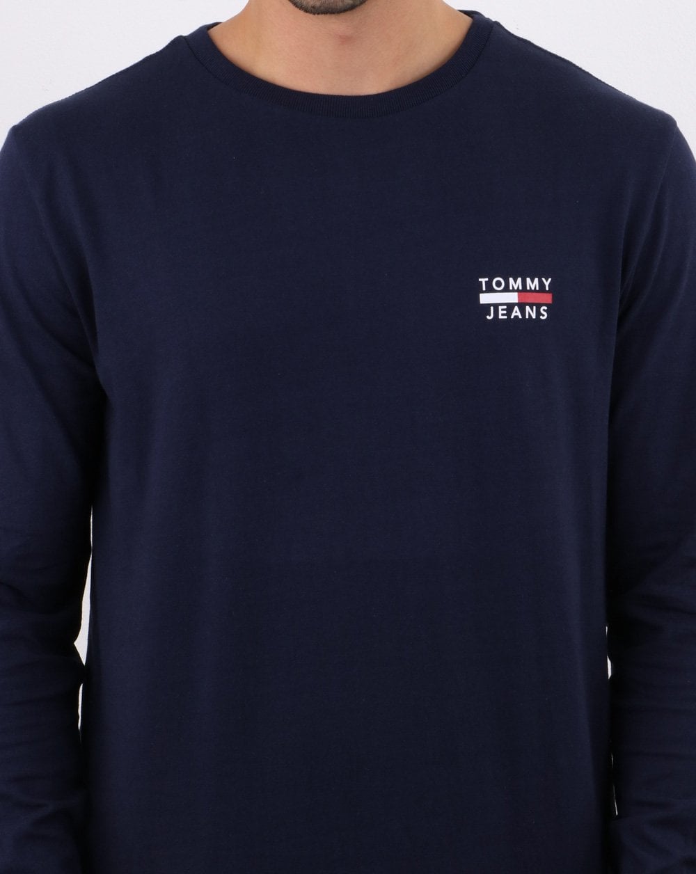 Tommy Hilfiger Long Sleeve Logo T-shirt Navy