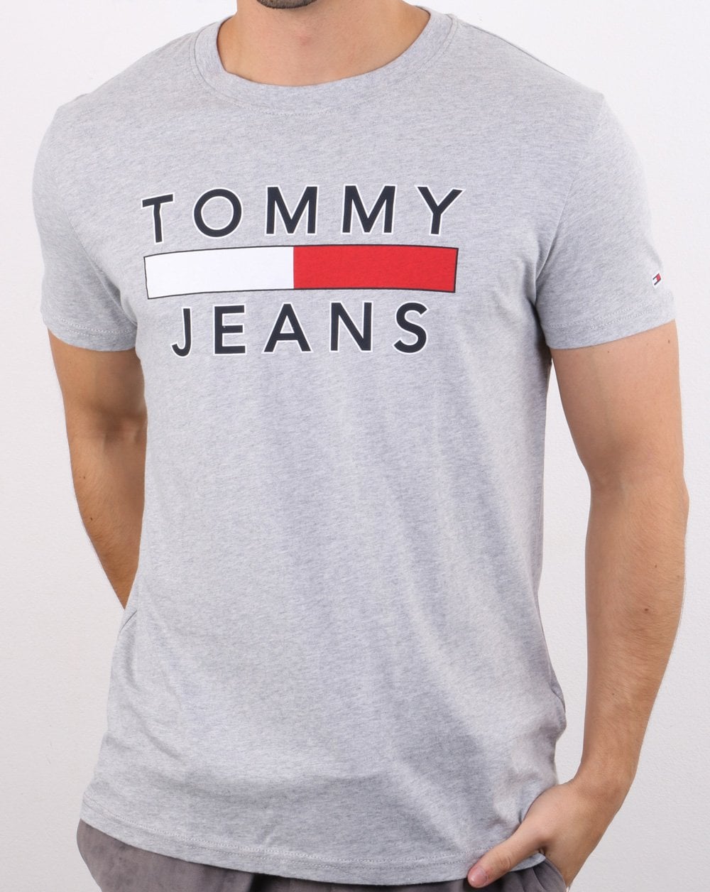 Tommy Hilfiger Logo T-shirt Light Grey
