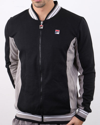 Fila Vintage Mk1 Settanta Track Top Black/Frost Grey/White