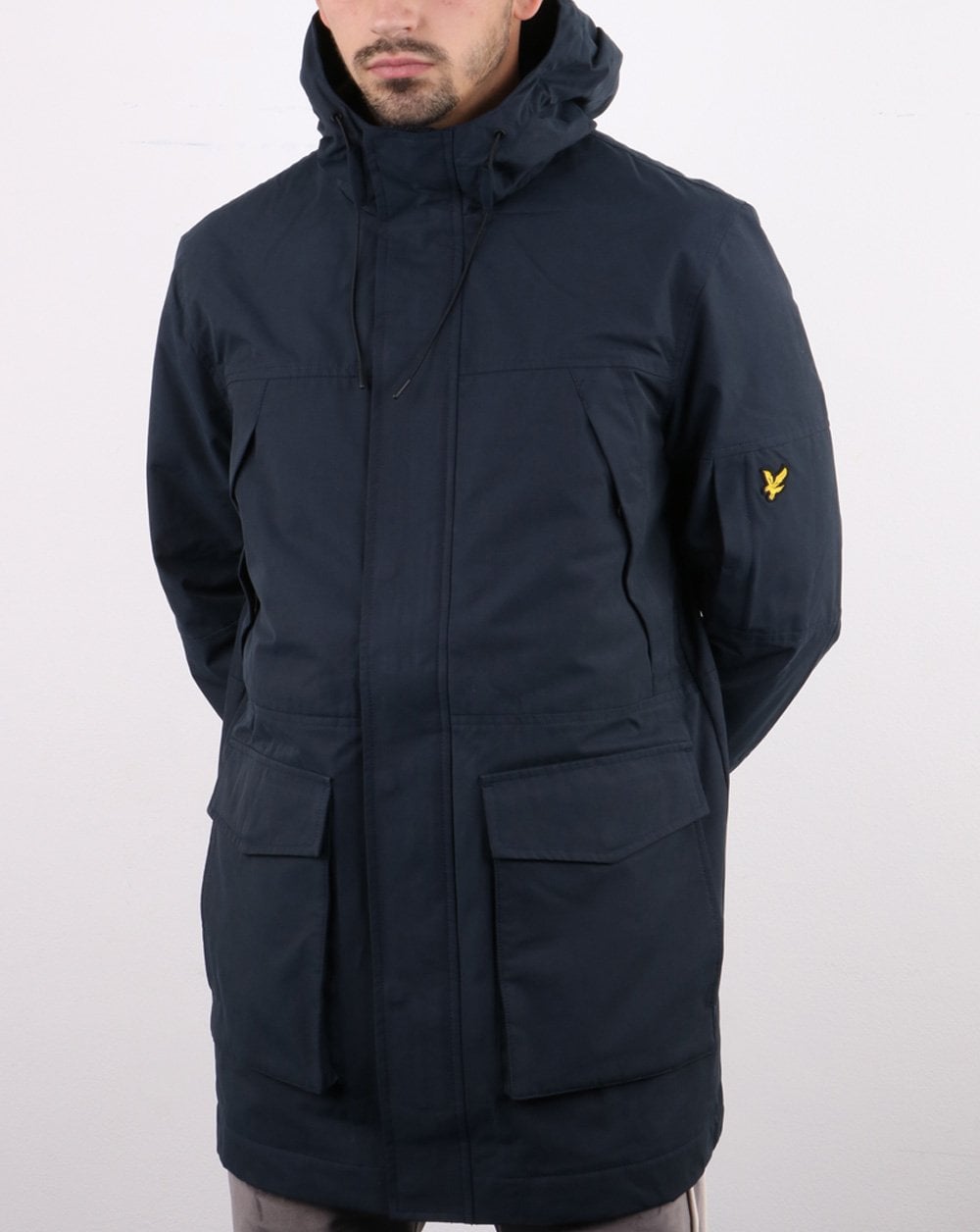 Lyle And Scott Panelled Jacket Navy