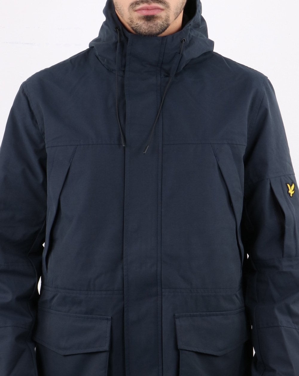 Lyle And Scott Panelled Jacket Navy