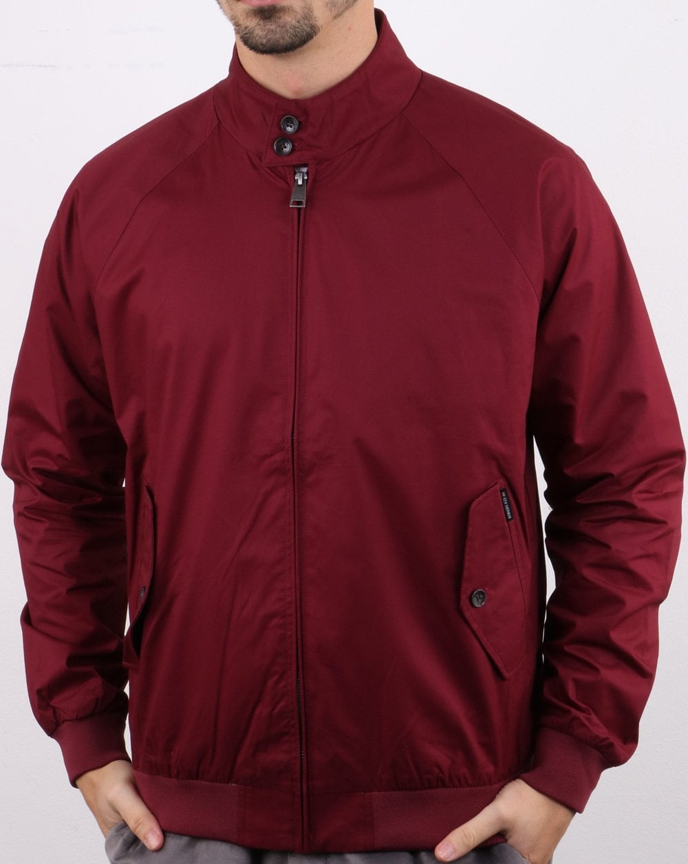 Ben Sherman Harrington Jacket Burgundy