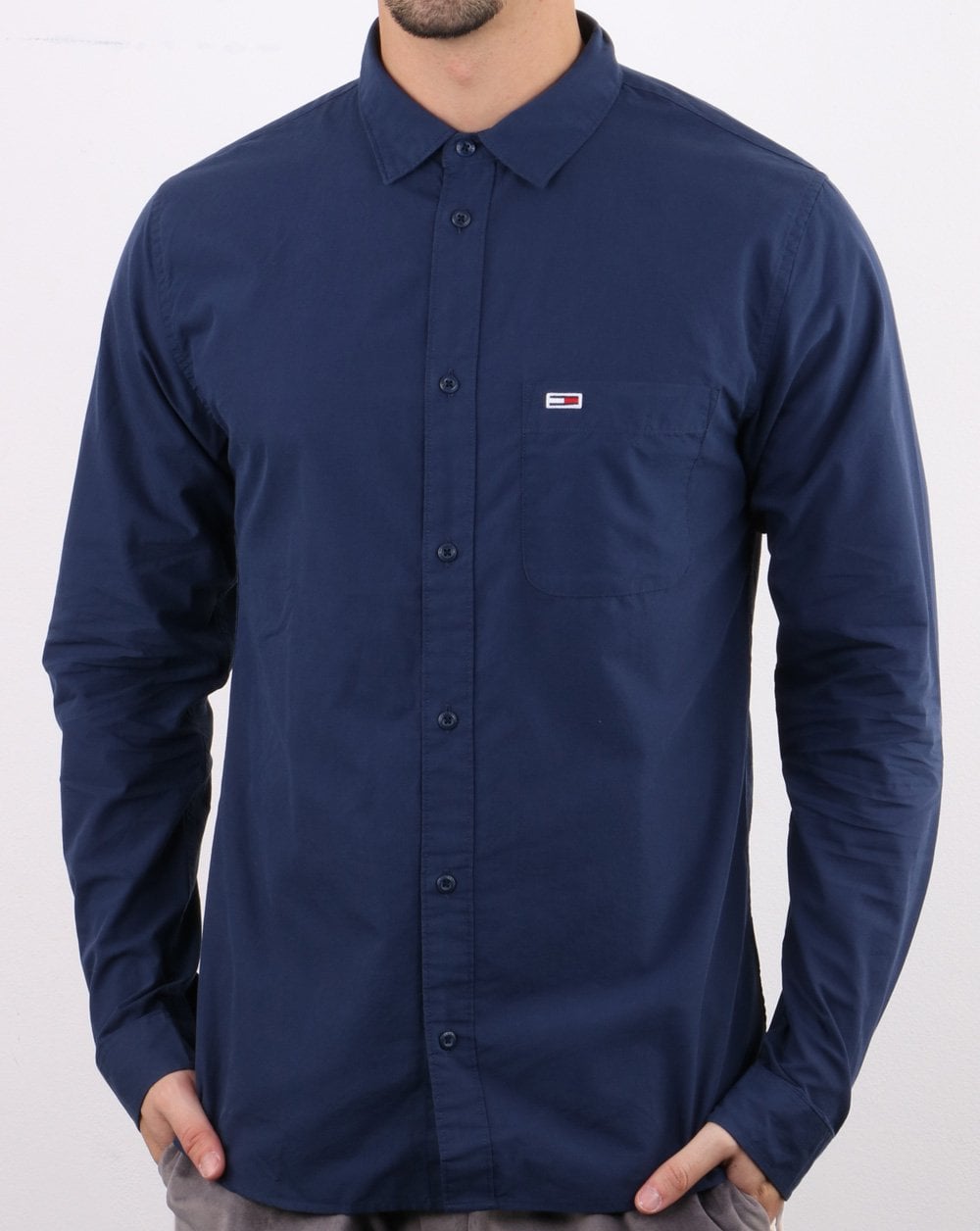 Tommy Jeans Poplin Shirt Navy