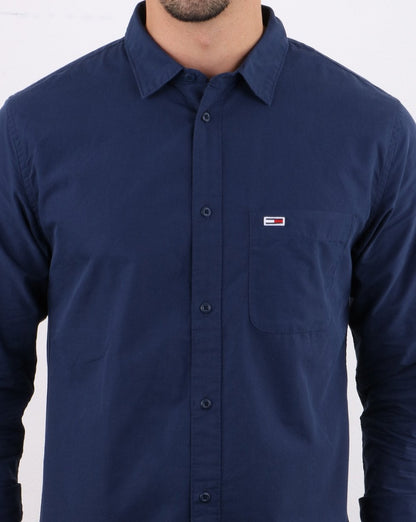 Tommy Jeans Poplin Shirt Navy