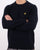 Lyle And Scott Crew Neck Lambswool Blend Jumper Navy
