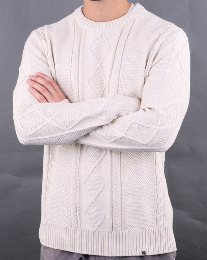 Pretty Green Latham Cable Knit Stone