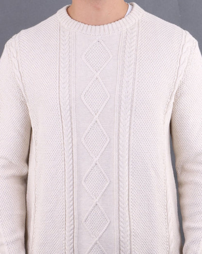 Pretty Green Latham Cable Knit Stone