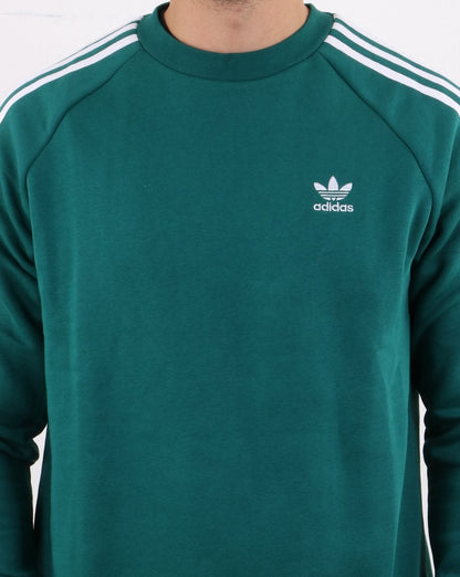 Adidas Originals 3 Stripes Crew Sweat Green