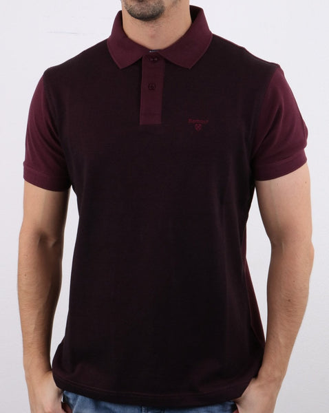 Barbour Bonar Polo Shirt Burgundy