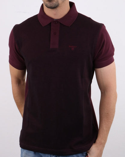Barbour Bonar Polo Shirt Burgundy