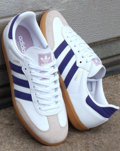 Adidas Samba Og Trainers White/Purple