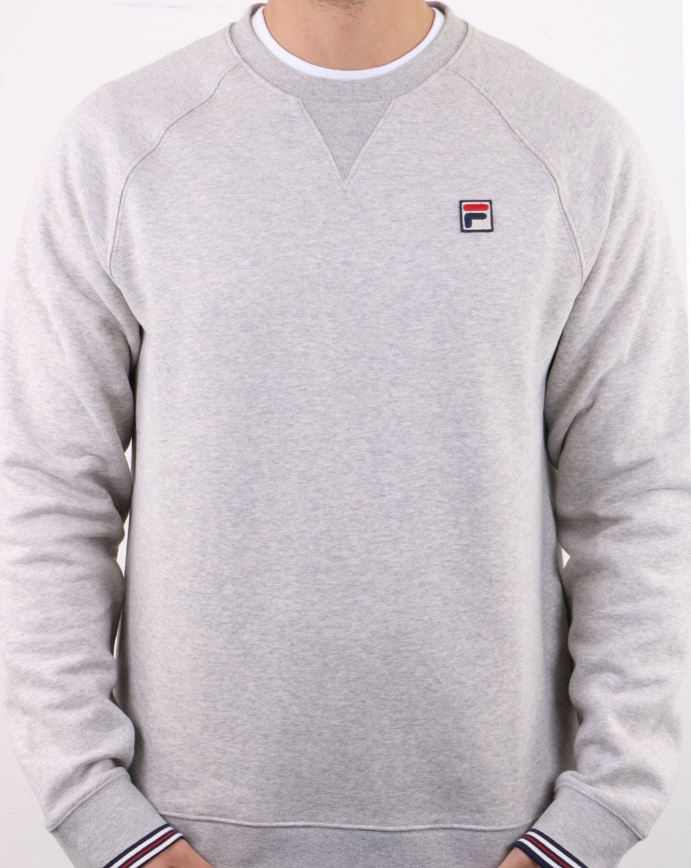 Fila Vintage Crew Sweat Light Grey Marl