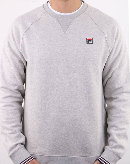 Fila Vintage Crew Sweat Light Grey Marl
