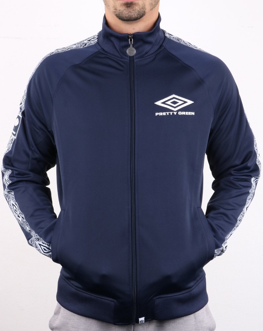 Pretty Green Umbro Track Top Navy