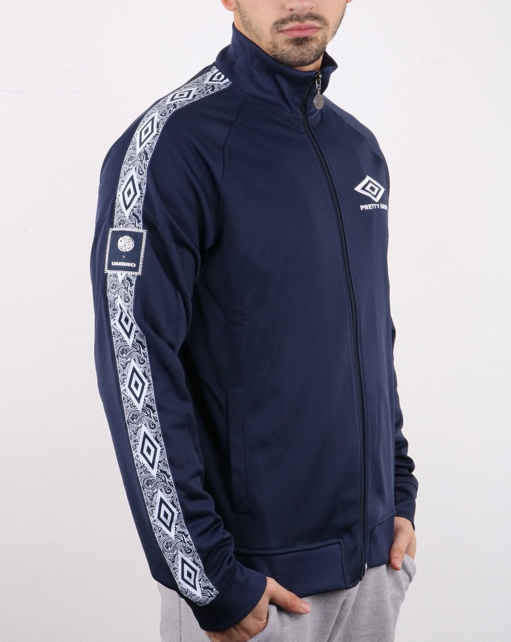 Pretty Green Umbro Track Top Navy
