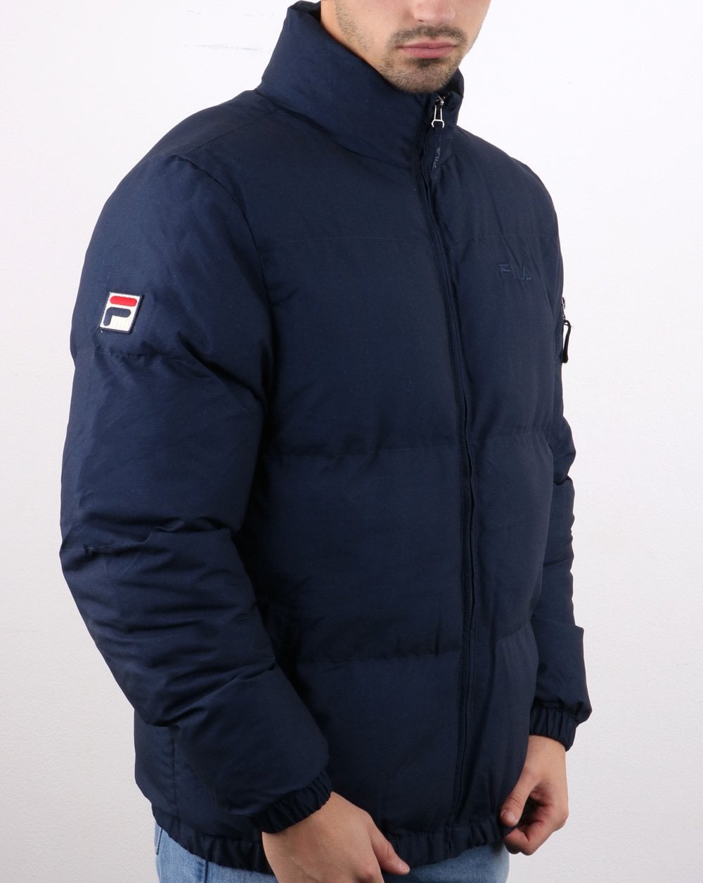 Fila Vintage Puffer Ski Jacket Navy