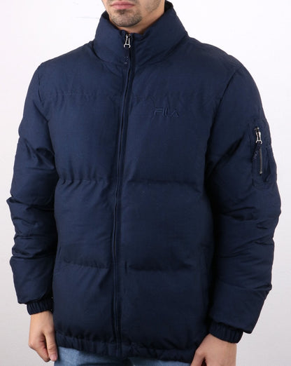 Fila Vintage Puffer Ski Jacket Navy