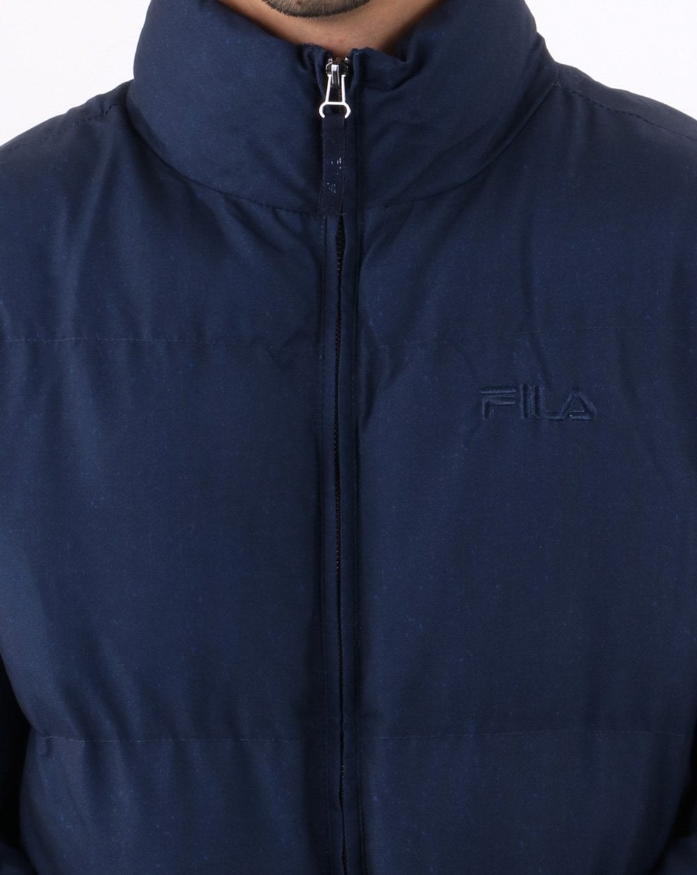 Fila Vintage Puffer Ski Jacket Navy