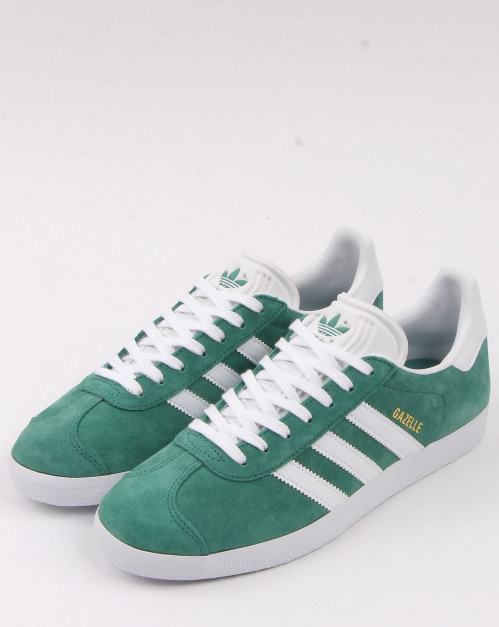Adidas Gazelle Trainers Light Green/White