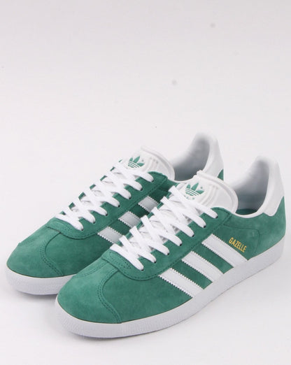 Adidas Gazelle Trainers Light Green/White